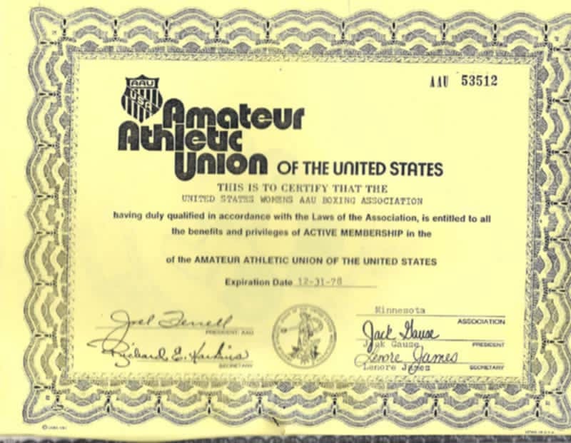 amateur athletic union - dr william paul founder of international womens boxing association